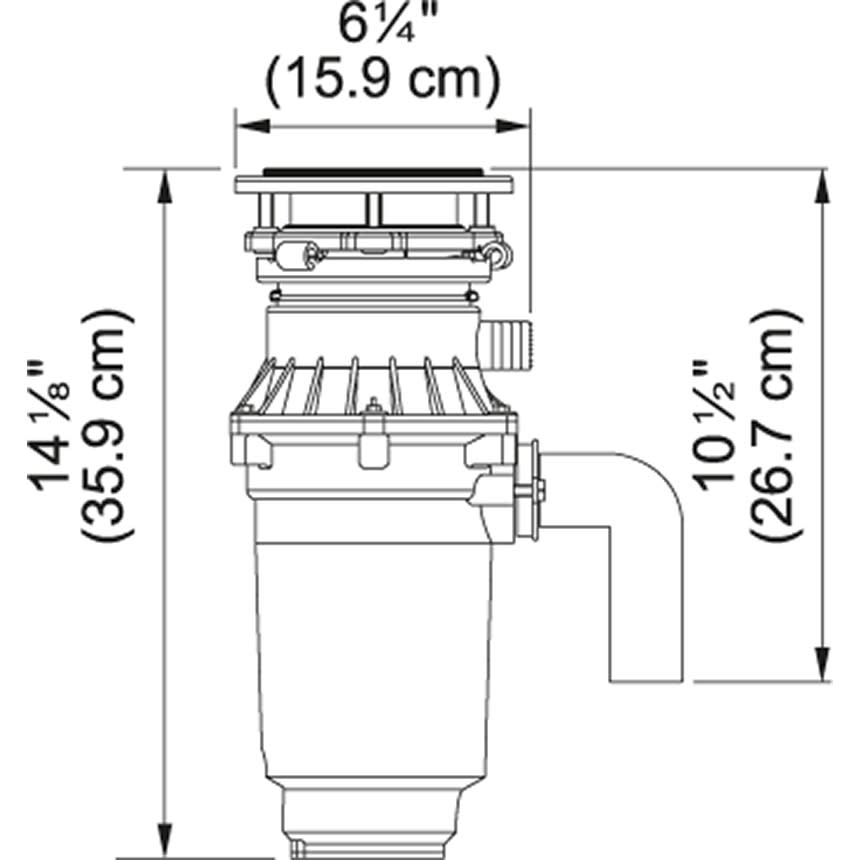 Franke WDJ75NC Universal Garbage Disposal | QualityBath.com