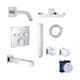 Grohe Grohe Cube Thermostatic Tub + Shower Bundle number 1