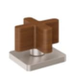 37 Series Teak Cross Handle