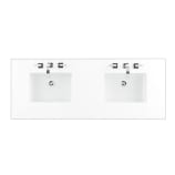 White Zeus Quartz Top-Three Faucet Holes