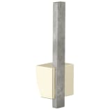 Polished Nickel with Concrete Inlay