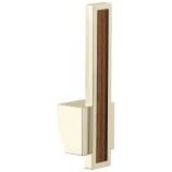 Polished Nickel with Wood Inlay